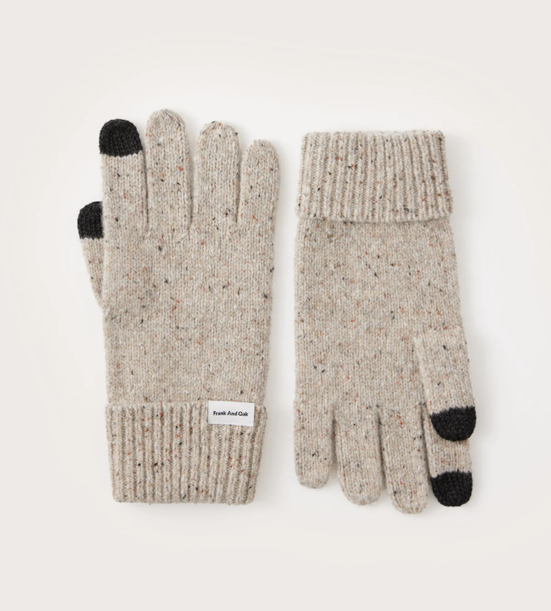 Donegal Wool Gloves - Beige