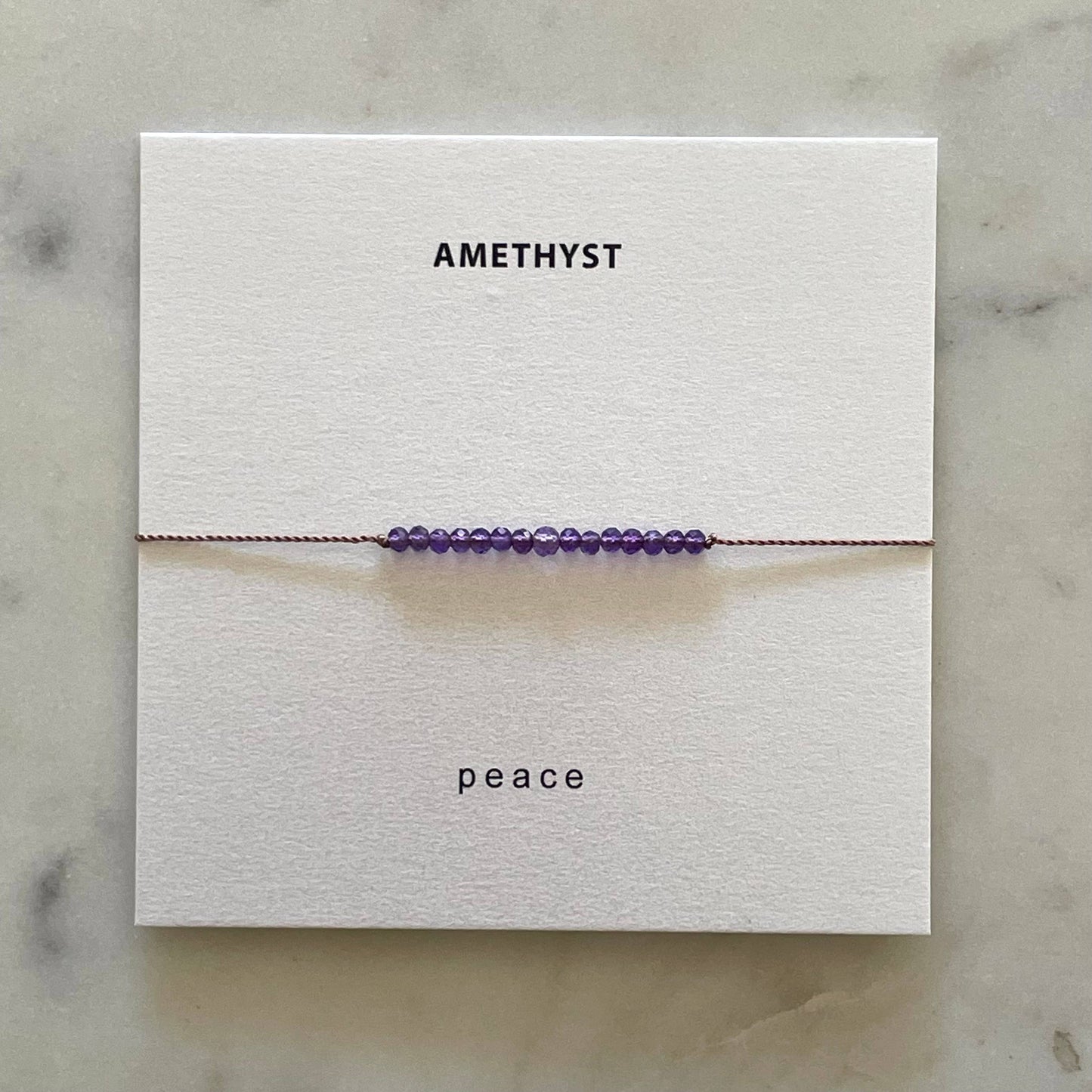 Amethyst Peace Bracelet