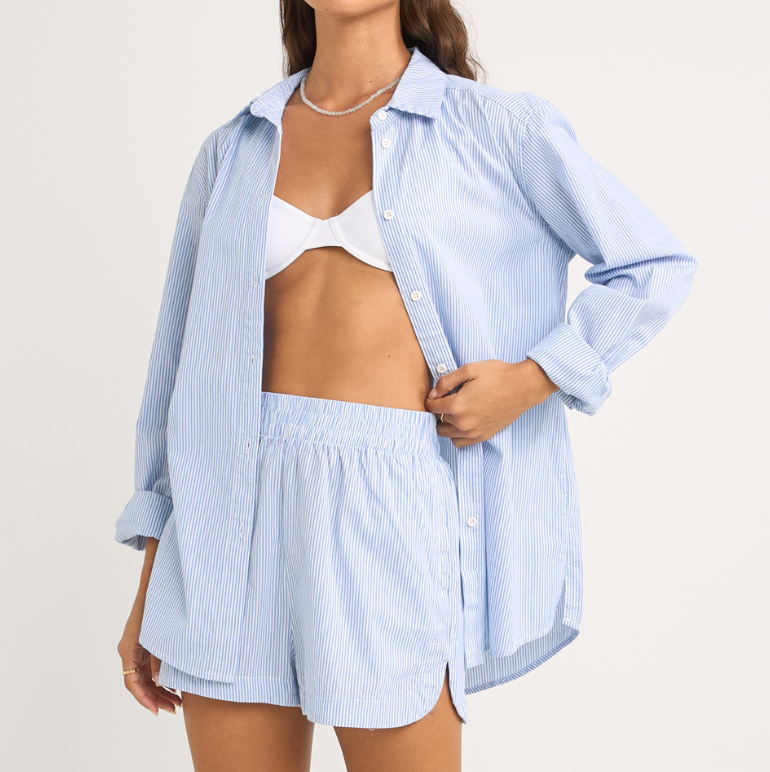 Zephyr Stripe Shirt - Blue