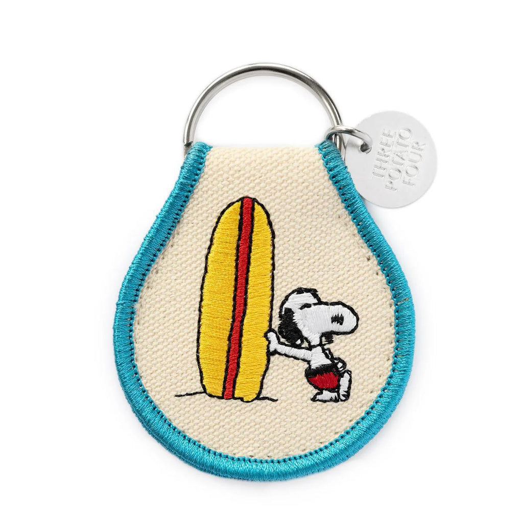 Snoopy Surf Patch Keychain