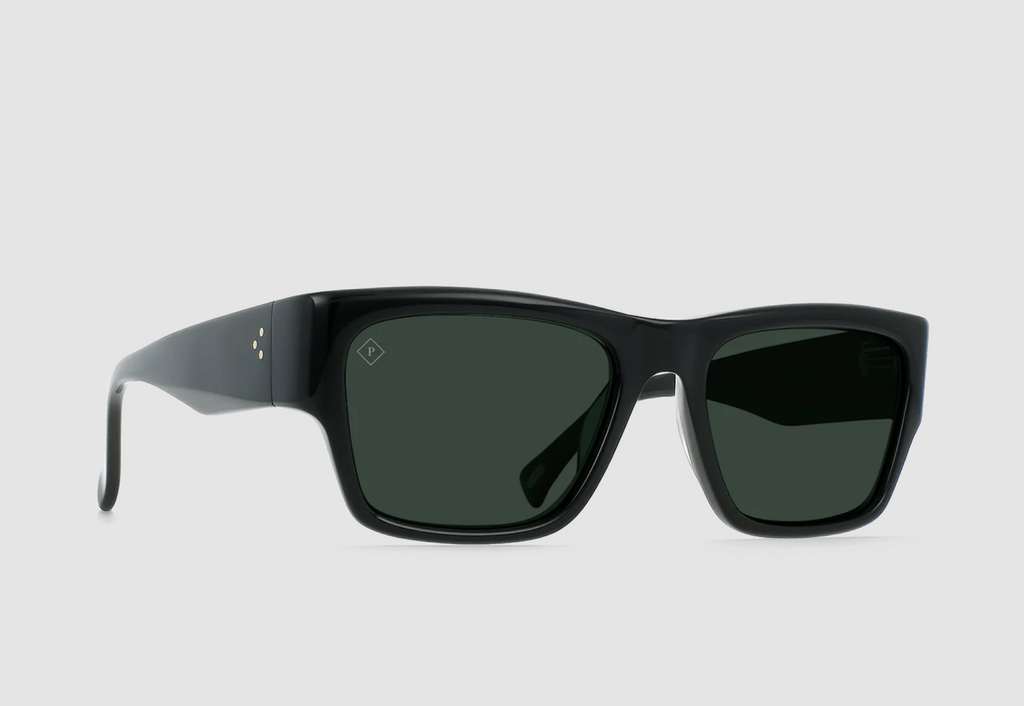 Rufio Sunglasses - Black / Green Polarized