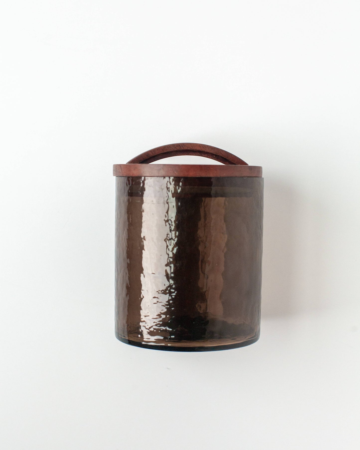 Elevate Your Space Handblown Hammered Glass Canisters