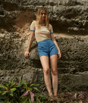 Ringer Tee - Red/Gold/Green