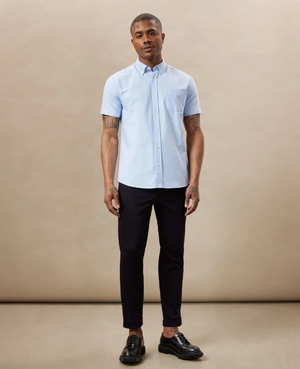 Jasper Oxford S/S Shirt - Light Blue