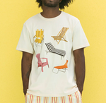 Beach Chairs Tee - Antique