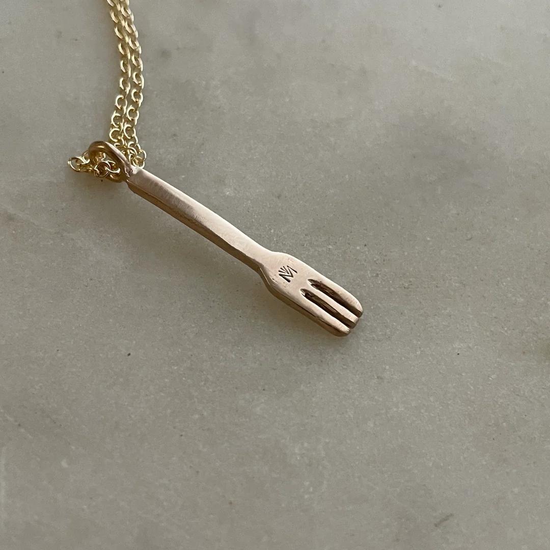 Fork Pendant Necklace