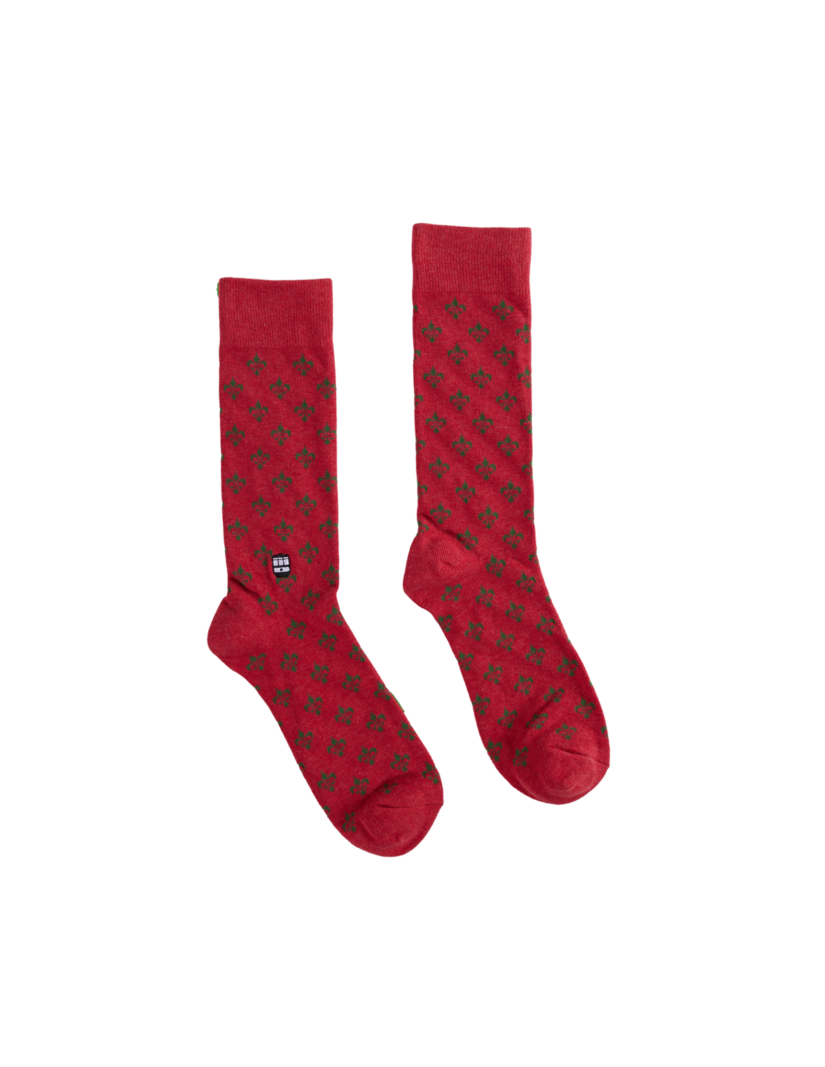 Fleur De Lis Christmas Socks