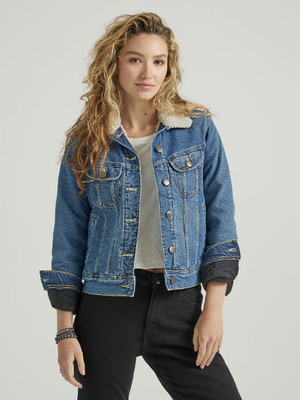 Rider Sherpa Jacket - In The Thrill Blue