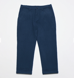 Ryder Trouser - Insignia Blue Textured Jacquard