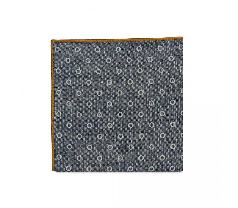 Patterned fabric swatch on a white background