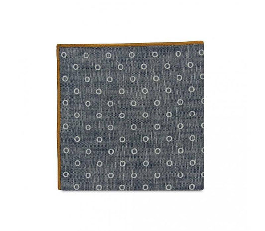 Patterned fabric swatch on a white background