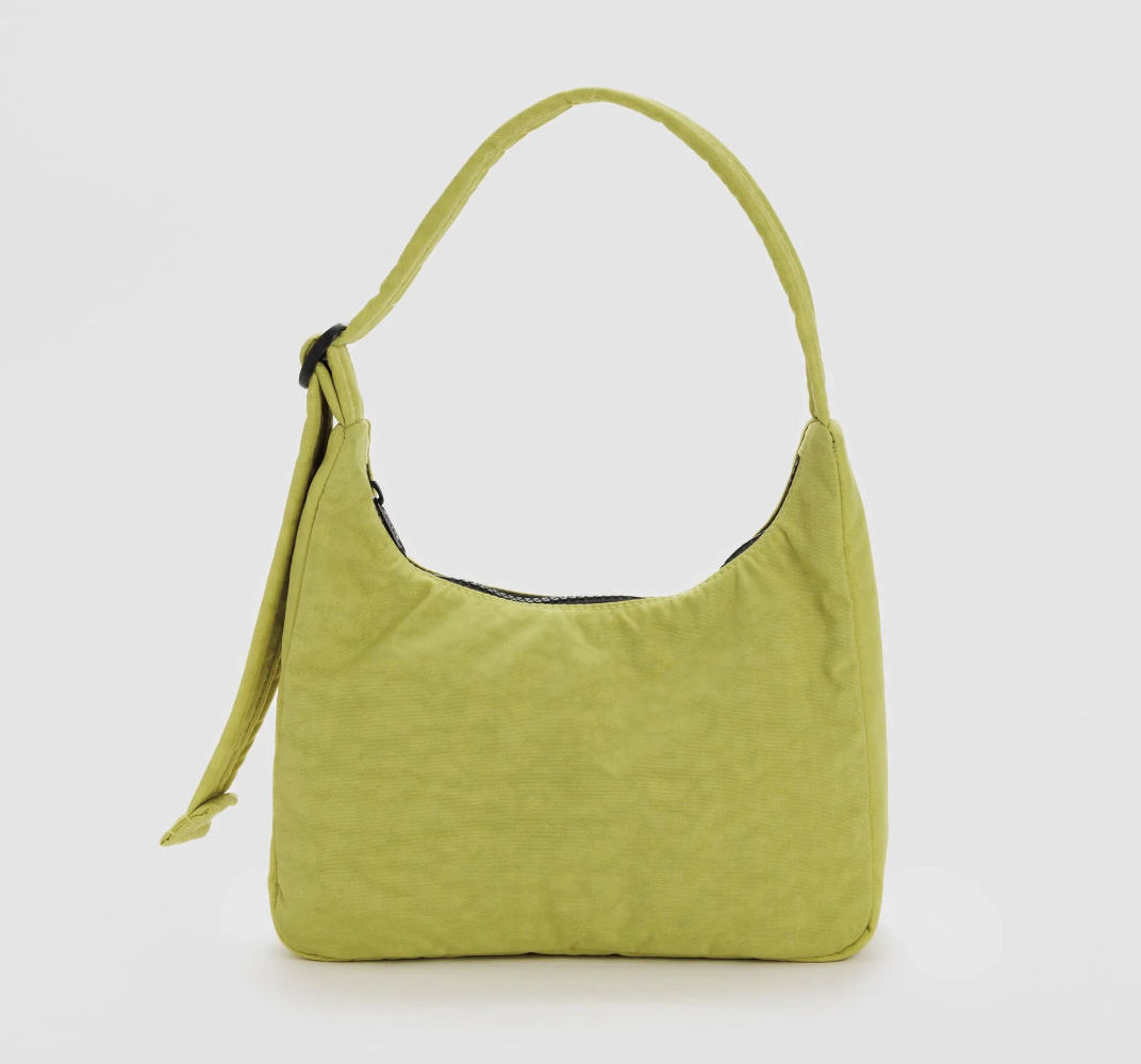 Mini Nylon Shoulder Bag - Lemongrass