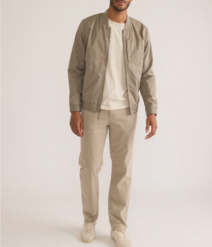 Rossland Wax Canvas Bomber - Vetiver