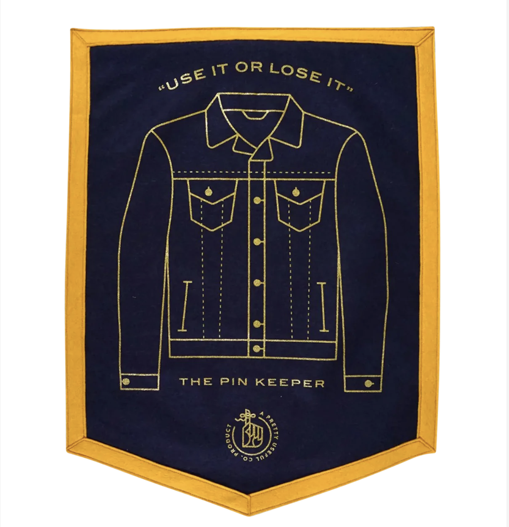 Pin Keeper Denim Jacket Flag