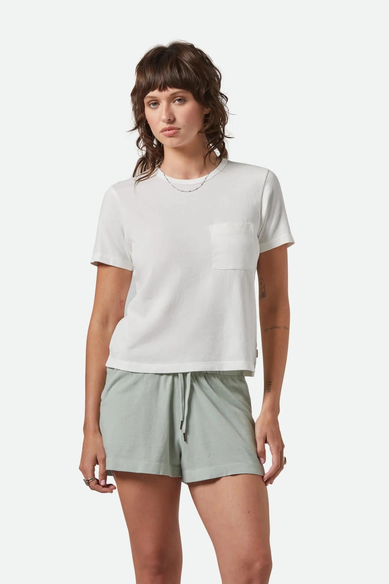 Carefree Organic Garment Dye Perfect T-Shirt - Off White