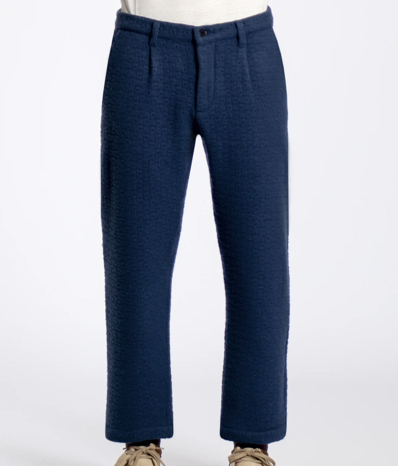Ryder Trouser - Insignia Blue Textured Jacquard