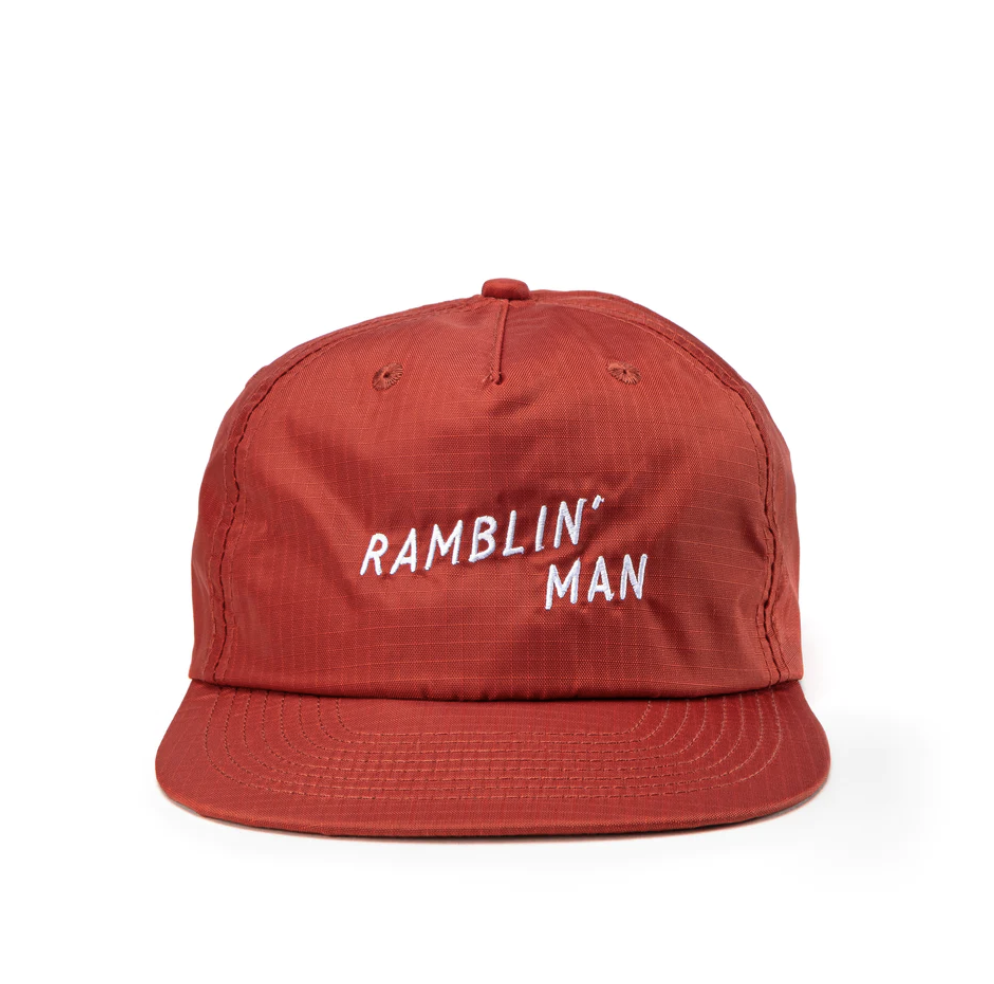 Ramblin' Man Ripstop Nylon Snapback - Brick Red
