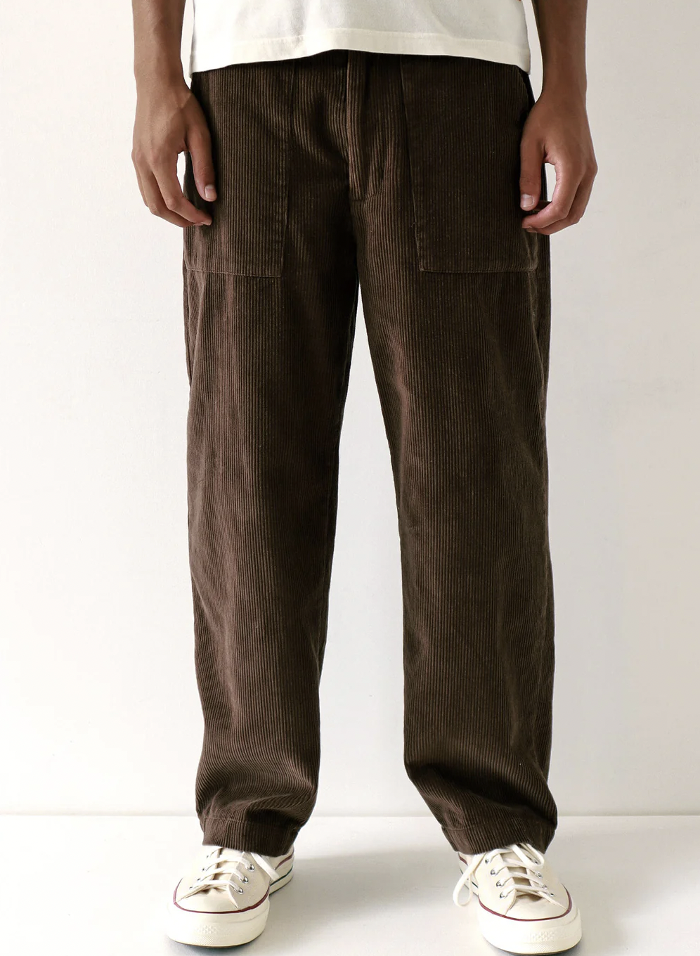 Corduroy Coup Trouser - Slate Brown