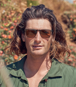 Wiley Sunglasses -Ghost / Vibrant Brown Polarized