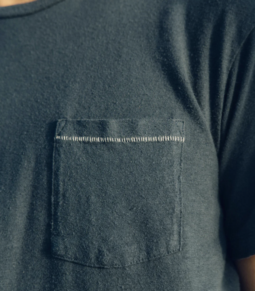 Hemp Pocket Tee - Indigo