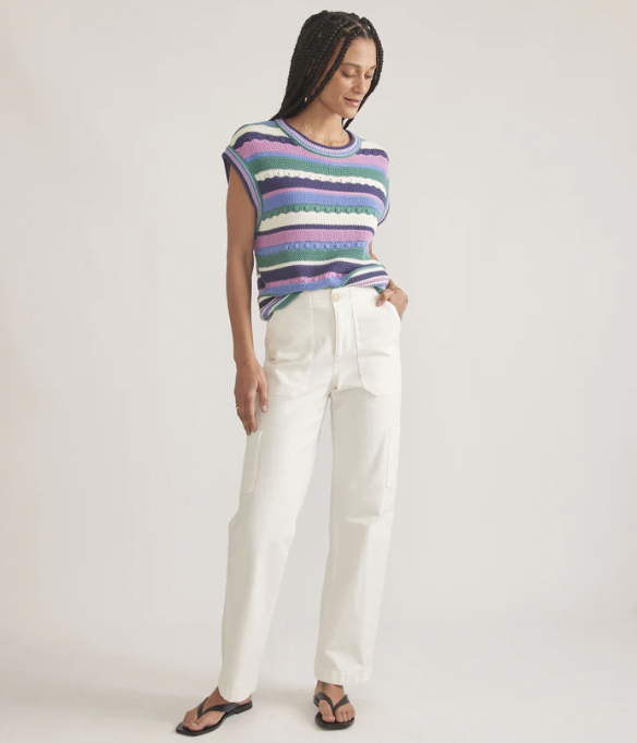 Aria Utility Pant - White