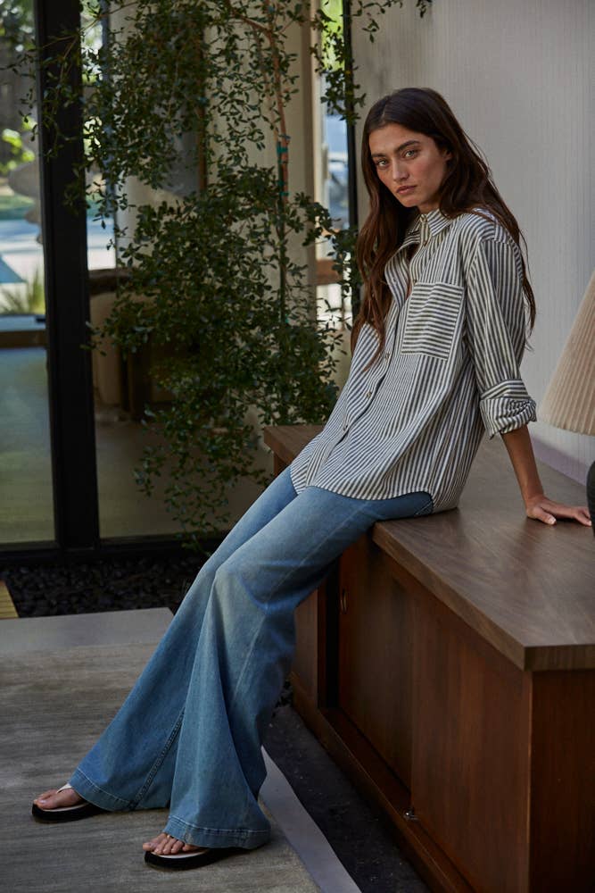 Everyday Escape Button Down Top