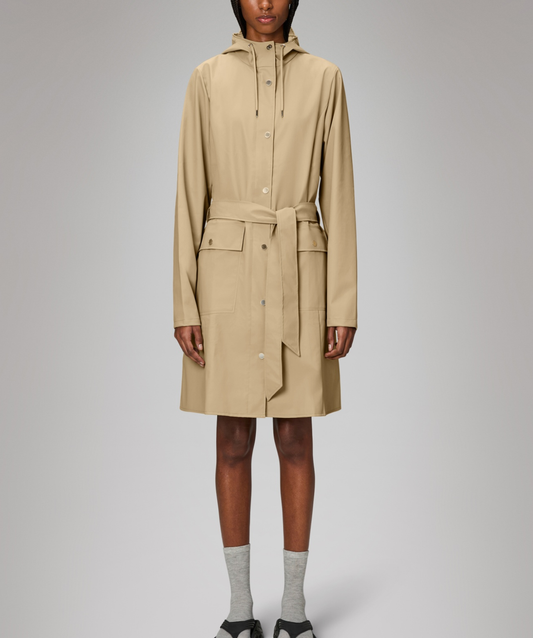 Curve Long Jacket - Sand