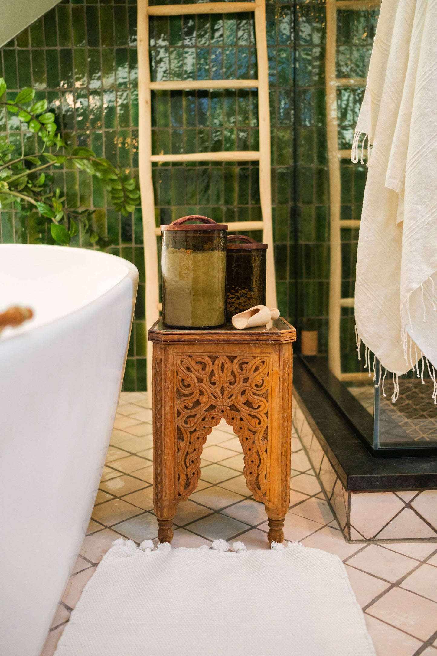 Elevate Your Space Handblown Hammered Glass Canisters