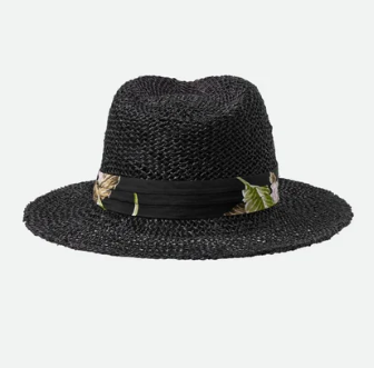 Aloha Straw Fedora - Black