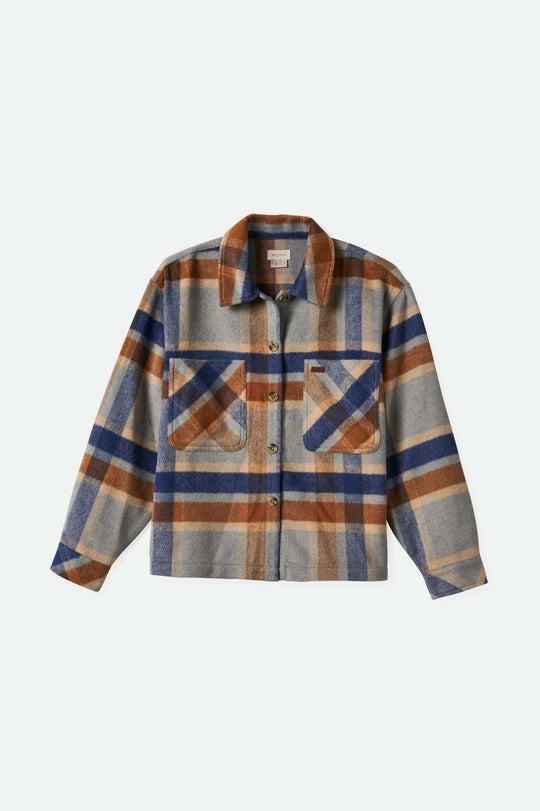 Women's Bowery Soft Brushed L/S Flannel - Dark Denim