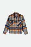 Women's Bowery Soft Brushed L/S Flannel - Dark Denim