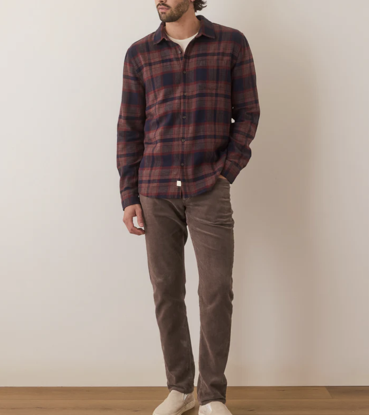 Tahoe Flannel Shirt - Navy/Warm Plaid