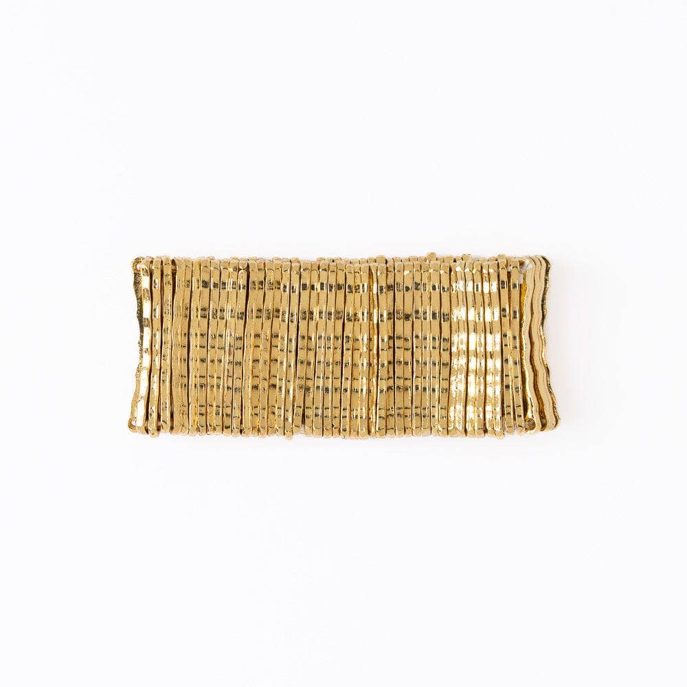 Rectangular woven placemat on a white background
