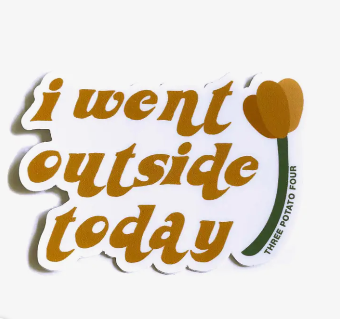 I Went Outside Today Sticker