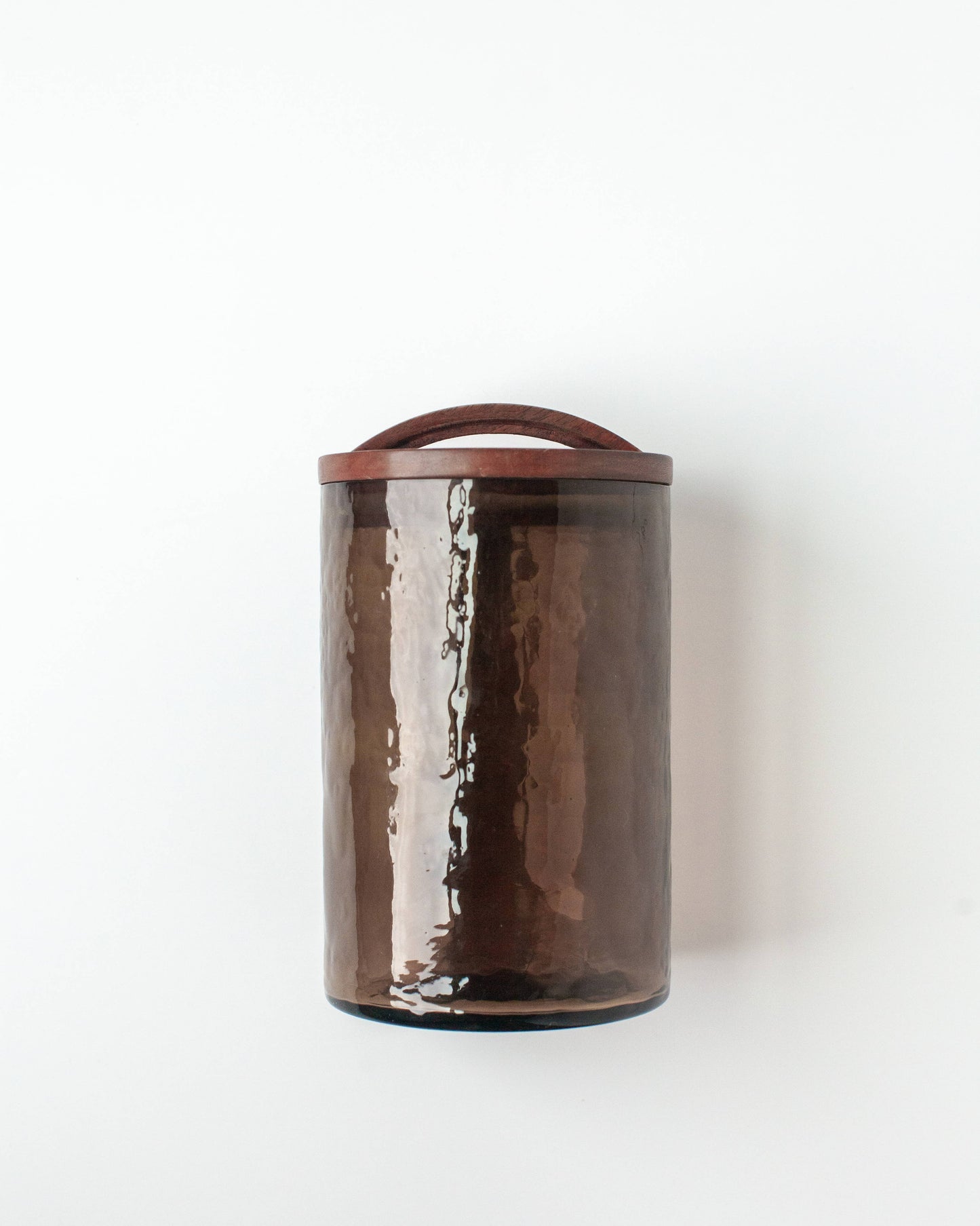 Elevate Your Space Handblown Hammered Glass Canisters