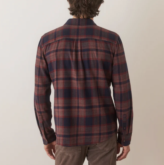 Tahoe Flannel Shirt - Navy/Warm Plaid