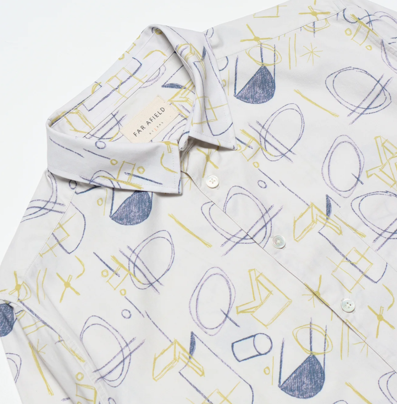 Day Shirt - White Hand Sketch Print