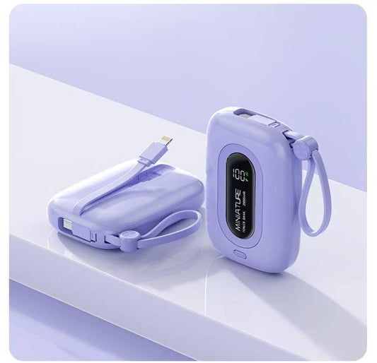 8000 mAh Power Bank w/Cables