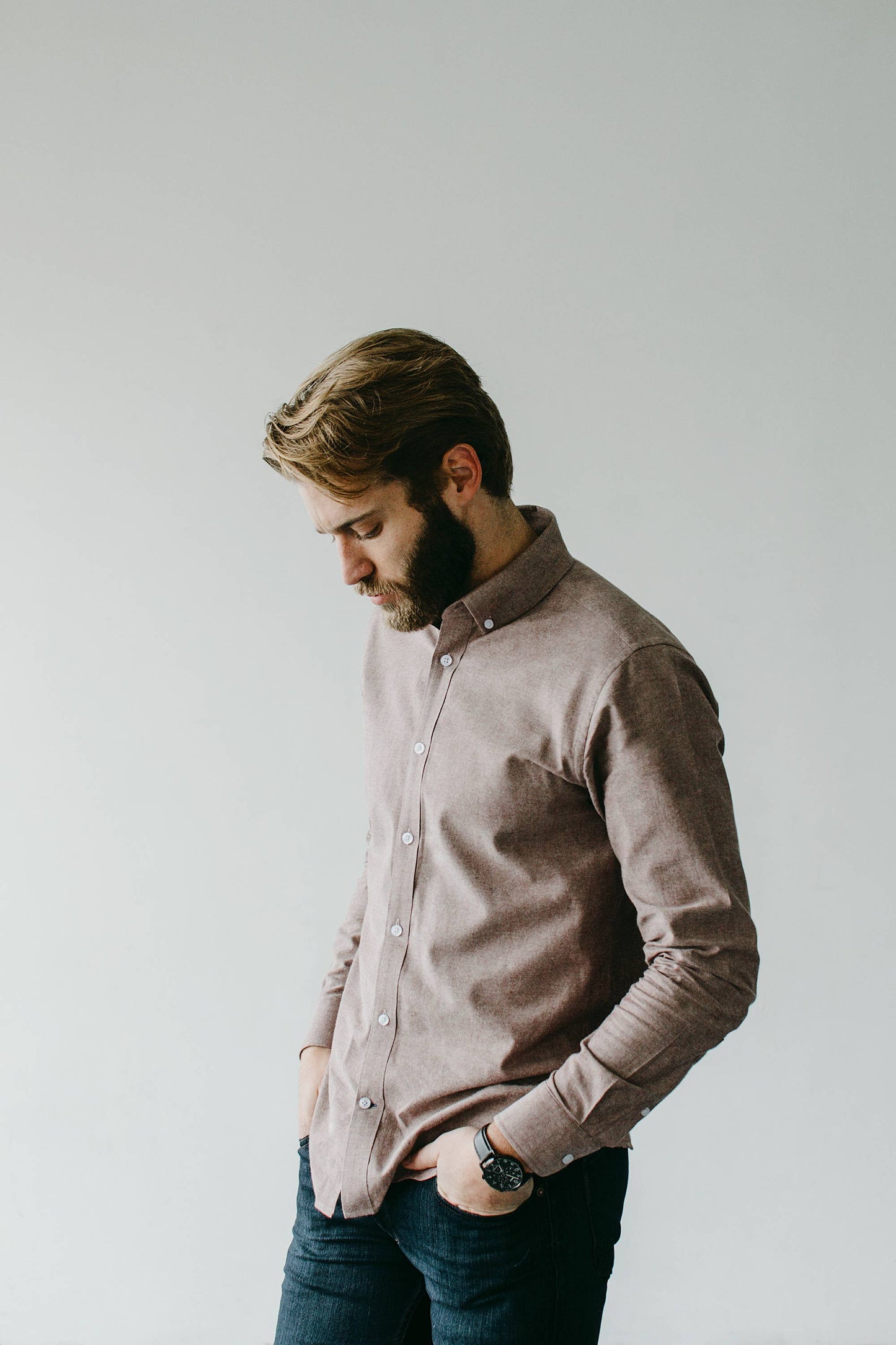 untuckable dress shirts Luca's Untuckable Dress Shirt-L