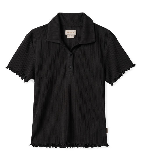 Novelty Ribbed Shirt - Black