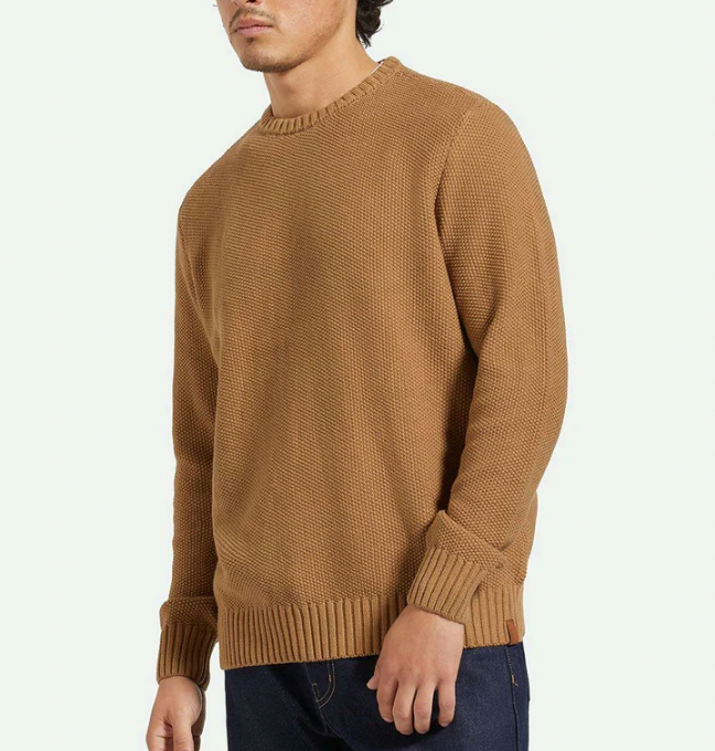 Jaques Waffle Knit Sweater - Tiger's Eye