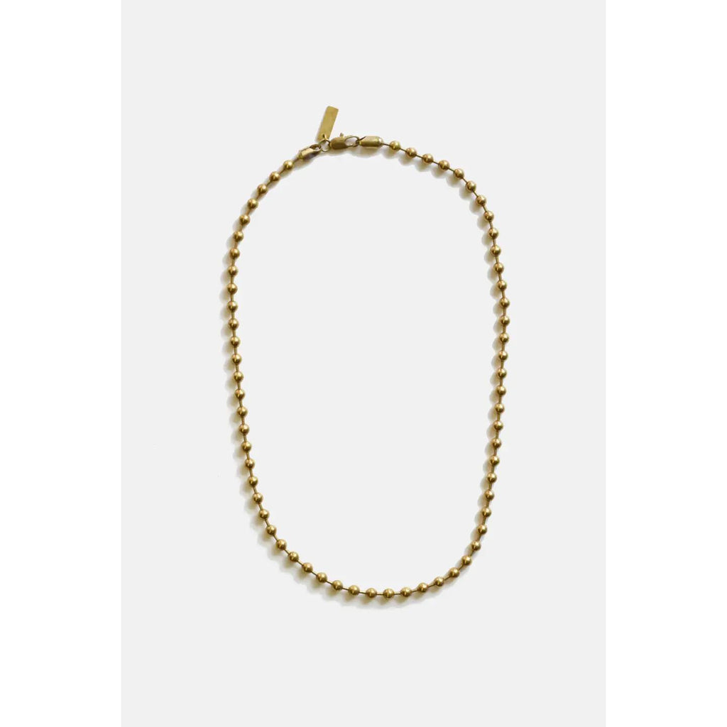 5mm Ball Chain Necklace - Brass