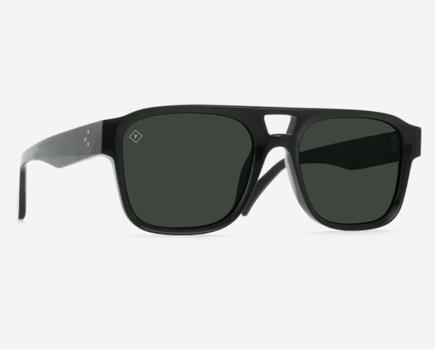 Rifka Sunglasses - Recycled Black / Green Polarized