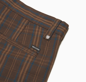 Choice Chino Pant - Brown/Blue Plaid