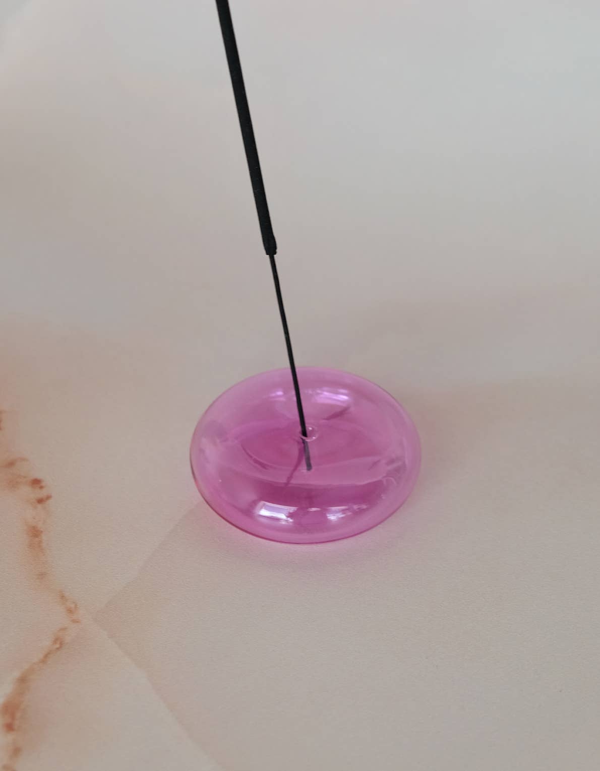 Glass Bubble Incense Holder