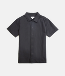 Classic Linen Short Sleeve Shirt - Black