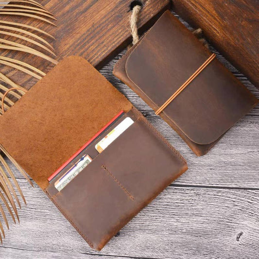 Leather Passport Holder With Strap