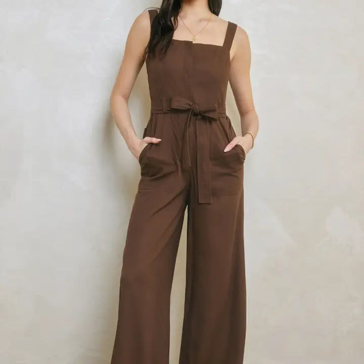 Mocha Starlight Jumpsuit