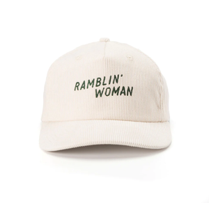 Ramblin' Woman Corduroy Snapback - Cream/Forest