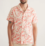 Stretch Selvage Resort Shirt - Abstract Coral